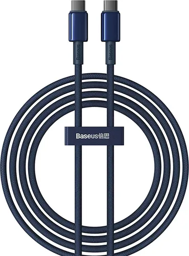 Baseus Tungsten, 2 m, USB C, USB C, USB 2.0, 0,48 Gbit/s, Navy, Blau