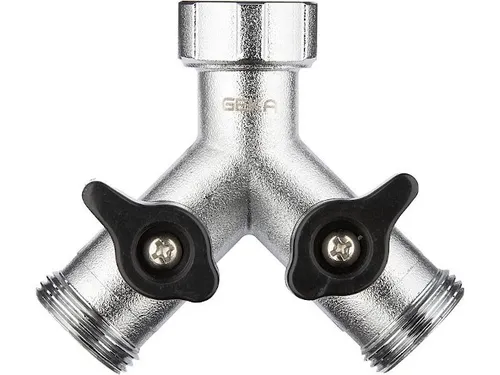 GEKA plus Zweiwegeventil IG G3/4', 2x AG G3/4', MS von GEKA