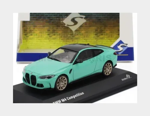 SOLIDO 4316002 BMW 4-SERIES M4 Coupe Competition (G82) 2023 - Green 1/43 - Modellauto im Maßstab 1/43, detailgetreu und ideal für Sammler und Auto-Enthusiasten.