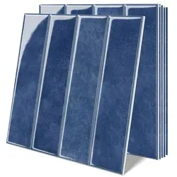 10-Stück 3D Fliesenaufkleber für moderne Wandverkleidung in Weiß - Praktische selbstklebende 3D Fliesenaufkleber für Küche und Bad (30,5 x 30,5 cm). Mit verbesserter Dicke und realistischer Optik verwandeln sie jeden Raum schnell und einfach. Pflegeleicht, wasserdicht und rückstandslos ablösbar.