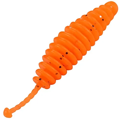 FTM Omura Baits Kong 5,5cm 1,6g - 10 Forellenköder Geschmack: Knoblauch Farbe: Neon Orange mit Glitter