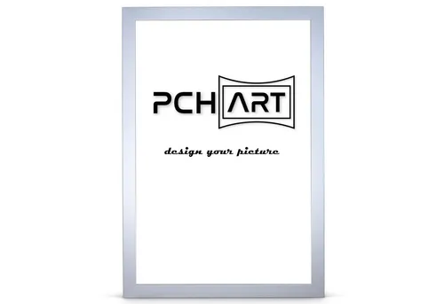 PCH[art] Bilderrahmen New Alaya – Aluminium Optik 10x15 bis 90x120 cm - Einzelrahmen mit modernem, zeitlosem Design, ideal für Wand und Tisch. Hergestellt aus nachhaltigen Materialien, wird jeder Rahmen nach Bestellung gefertigt.