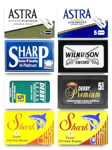 Astra Shark Derby GiIIette Permasharp Rasierklingen, 40 Stück