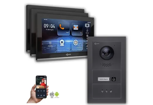 Goliath IP Video-Türsprechanlage GL-IPH102A mit 10-Zoll Monitor - Moderne Video-Türsprechanlage für Einfamilienhäuser: 10 Zoll Monitor, hohe Bildqualität und einfache App-Steuerung. Genießen Sie Sicherheit und Komfort mit fortschrittlicher Technik und benutzerfreundlichen Funktionen.