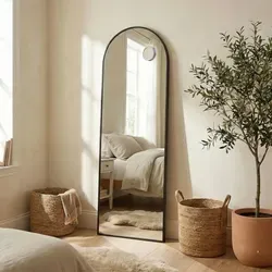 SONGMICS Ganzkörperspiegel mit Vergrößerungsspiegel, 160 x 50 cm, schwarz - Eleganter Ganzkörperspiegel mit Vergrößerungsspiegel für präzise Outfit-Kontrolle. Sicherheitsglas sorgt für erhöhte Sicherheit im Alltag. Langlebiger Aluminiumrahmen und einfache Montage für vielseitigen Einsatz.