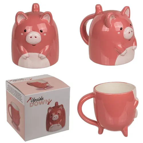 Schwein Kopfüber Kaffeebecher