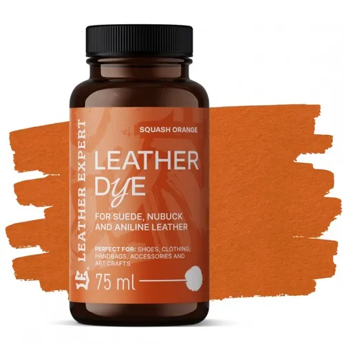 Farbe für Wildleder, Nubuk, Anilin orange 75ml Leather Expert Lederfarbe LE-21-D