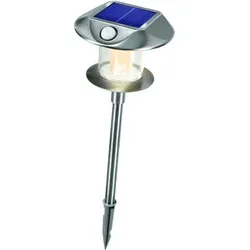 esotec LED Gartenleuchte Sunnylight, DuoColor - Solarleuchte mit PIR Sensor für effiziente Beleuchtung im Garten. Wählen Sie zwischen warm- und kaltweißem Licht für individuelle Dekoration.