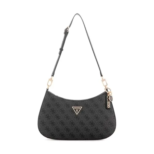 Guess Umhängetaschen NOELLE TOP ZIP SHOULDER in Schwarz in schwarz von GUESS
