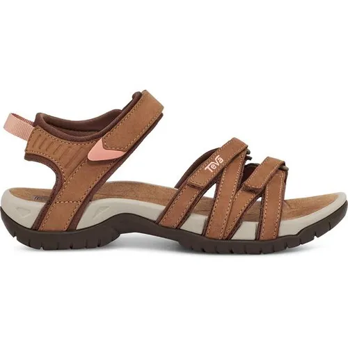 Teva Damen Tirra Leather Sandale - Honey Brown, 42 EU - Elegante Ledersandale für Damen, ideal für Urban Outdoor, mit gedämpftem Komfort für unvergessliche Abenteuer.