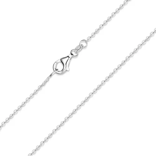 Materia Feine Ankerkette 925 Sterling Silber - 1,2mm Halskette silber in 40 cm K30-40cm