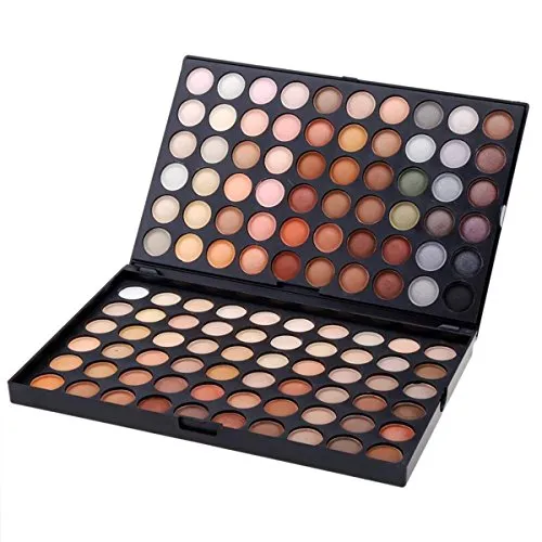 LAEMALLS 120 Farben Lidschatten Makeup Palette, Profi Matt Schimmern Nudetöne Leuchtende Glitter Eyeshadow Kosmetik Palette, Geeignet für den täglichen Gebrauch#4