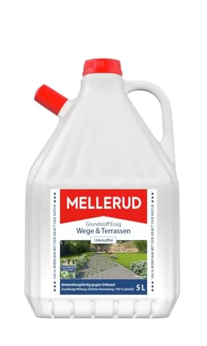 MELLERUD Grundstoff Essig Unkrautfrei für Wege & Terrassen | 5,0 l