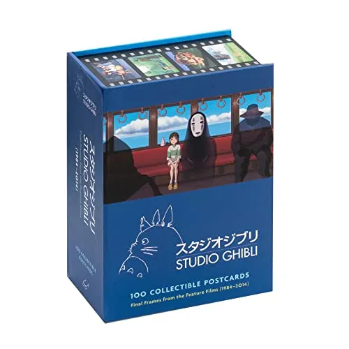 STUDIO GHIBLI 100PC COLLECTIBLE POSTCARD SET - Postkartenbuch mit 100 einzigartigen Motiven von Studio Ghibli, ideal für Fans und Sammler, bringt die Magie der Filme direkt zu Ihnen.