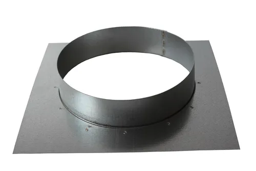 Wandflansch 150mm (Platte: 210 x 210mm) - Montageflansch, Anschlussflansch