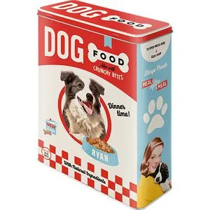 Nostalgic-Art Vorratsdose Dog Food XL, aus Metall, 4 Liter, mit Motiv