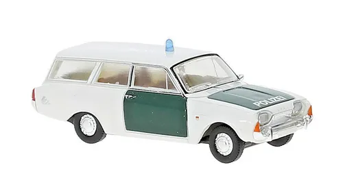 Brekina 19480 Ford Taunus P3 Turnier Polizei H0, Neu 2024