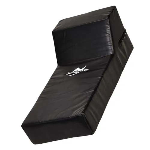 Ju-Sports Schlagpolster Kampfsport Hook groß I Pratze aus Kunstleder mit Höcker für Knietechniken I Ideal zum Trainieren von Kicks im Taekwondo, Kickboxen I 3 Schlaufen I 75 x 36 x 12cm