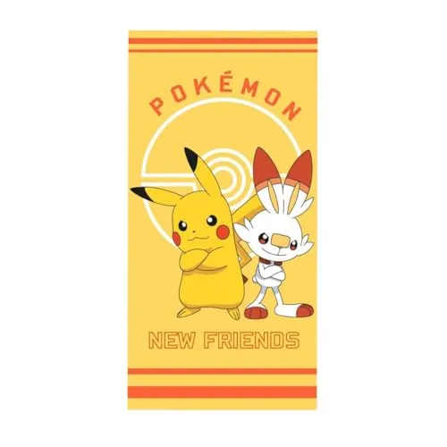 Carbotex Pokemon New Friends Strandtuch Badetuch Duschtuch 70x140cm PIKA3230678-R