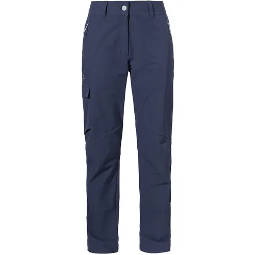 Schöffel Pants Kitzstein Women blau (8820) 42 - Funktionale Wanderhose für Damen - Motorradhosen, ideal für Outdoor-Abenteuer mit 2-Wege-Stretch für höchste Bewegungsfreiheit und wasserabweisendem Material für Trockenheit bei jedem Wetter.