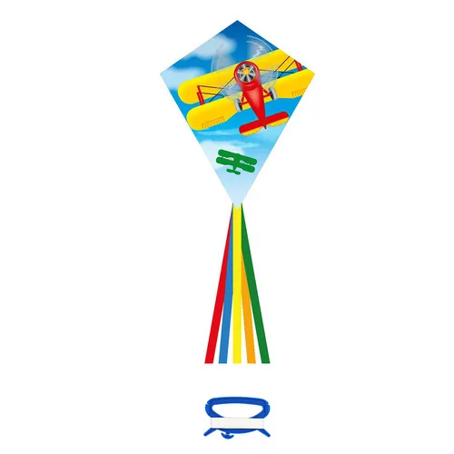 Kinderdrachen Einleiner Drachen HQ Eddy Classic Biplane 70 cm Flugdrachen