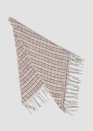 s.Oliver Schal Schal, Gebürstetes Dreieckstuch mit gedrehten Fransen