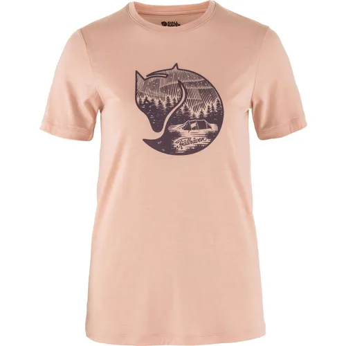 FJÄLLRÄVEN Abisko Wool Fox Funktionsshirt Damen - Funktionsunterwäsche aus weichem Jersey-Strick, feuchtigkeitsregulierend und thermoregulierend, ideal für aktive Frauen, die Wert auf Komfort und Funktion legen.