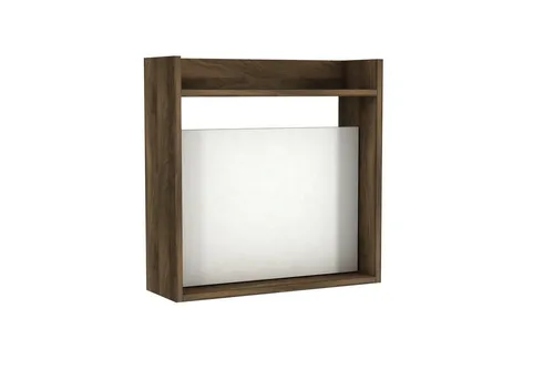 Schreibtisch Weiß - Walnuss Laptop 60cm - Modern und funktional - Kinderschreibtisch in modernem Weiß-Walnuss Design, kompakt und platzsparend mit Stauraum für ein organisiertes Arbeitsumfeld. Ideal für kleine Räume und Homeoffices.