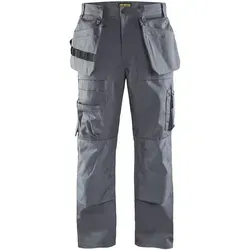Blaklader 15321860 Handwerker-Hose Grau C48 - Robuste Handwerker-Hose mit verstärkten Taschen für Werkzeuge, ideal für den täglichen Einsatz. Hohe Strapazierfähigkeit dank Cordura und hochwertigem Material.