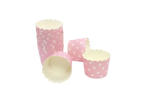 Frau WUNDERVoll Muffinform Muffin Backformen, klein Durchmesser 5 cm, rosa, (100-tlg)