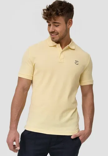 Indicode Herren Poloshirt Wadim mit Logo-Stickerei - Hochwertiges Poloshirt aus 100% Baumwolle, pflegeleicht und elastisch, ideal für den lässigen Freizeitlook. In Größe S und schöner Anisblütenfarbe erhältlich.