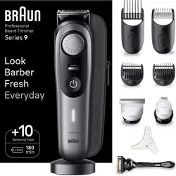 BRAUN Series 9 BT 9420 Bartschneider - Ultimative Präzision und Kontrolle, 40 Längeneinstellungen und 180 Min. Akkulaufzeit
