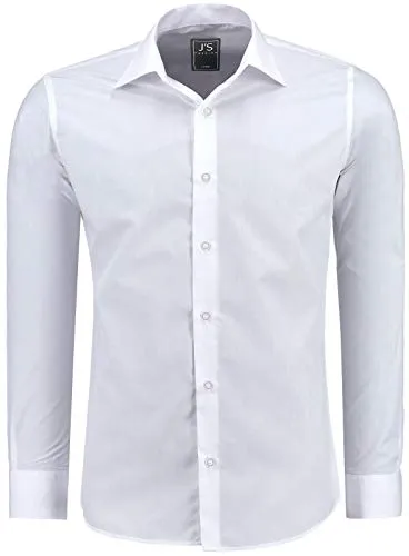 J'S FASHION Herren-Hemd - Slim-Fit - Pflegeleicht - Herrenhemden in Slim-Fit, bügelleicht und ideal für jeden Anlass. Hoher Tragekomfort dank bester Rohstoffe und Verarbeitung. Erhältlich in vielen Größen und Farben.
