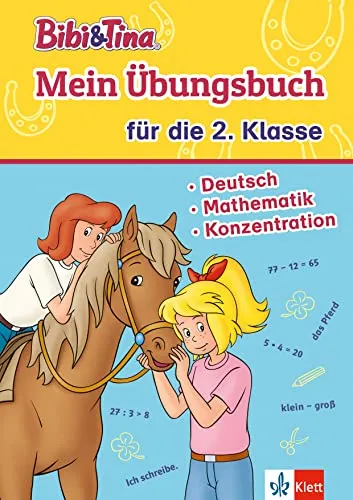 Bibi & Tina Mein Übungsbuch für die 2. Klasse: Deutsch, Mathematik, Konzentration in der Grundschule, ab 7 Jahren (Bibi und Tina)