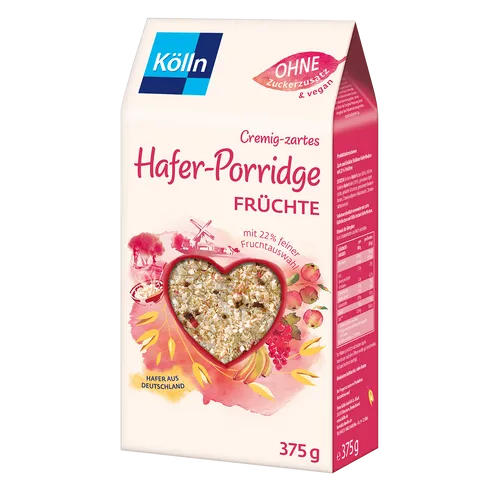 GOURVITA DE Kölln Hafer-Porridge Früchte 6x375g Sparpaket 13870