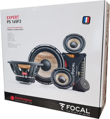 PS165F3 Car-HiFi-Lautsprecher - Hochwertiger 2-Wege Lautsprecher mit 91.5 dB Empfindlichkeit, ideal für kraftvollen Sound im Auto, Nennbelastbarkeit 80 Wrms.