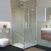Breuer Avanta Drehtür 900mm für Seitenwand 2174/2175 - Duschtüren mit 8 mm Sicherheitsglas und Antikalk-Beschichtung, ideal für elegante Badezimmer und einfache Reinigung.