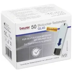 Beurer GL40 Blutzucker-Teststreifen – 50 Stück