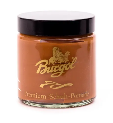 Burgol Erdschachtverlängerung Burgol Premium-Schuh-Pomade Schuhcreme Cognac