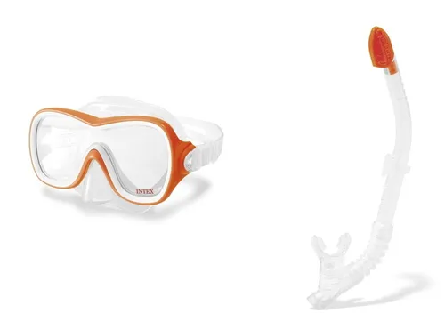 Intex Taucherbrille Schnorchel Schwimmbrille Wave Rider Swim Set ab 8 Jahren 55647