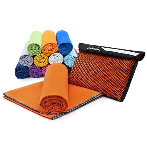 gipfelsport Mikrofaser Handtuch in orange von gipfelsport