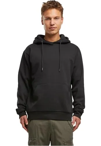 Brandit Tom Sweathoody Black Gr. XL - Kapuzenpullover für Herren, aus hochwertigem brushed Fleece für hohen Tragekomfort, mit geradem Schnitt und praktischer Kanguru-Tasche.