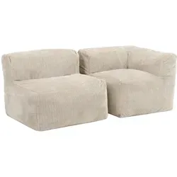 icon Modulares Ecksofa Zen – Flauschiges Kunstfell für Wohn- und Schlafzimmer - Sofa aus 100% Polyester, mit Schaumstofffüllung für maximalen Komfort. Ideal für moderne Wohnräume, schnell selbst montiert und sorgt für Entspannung.