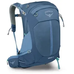 Osprey Damen Sirrus 24 Rucksack – 24L, blau - Vielseitiger Tagesrucksack mit frauenspezifischem Schnitt, ideal für lange Bergtouren und komfortables Tragen.