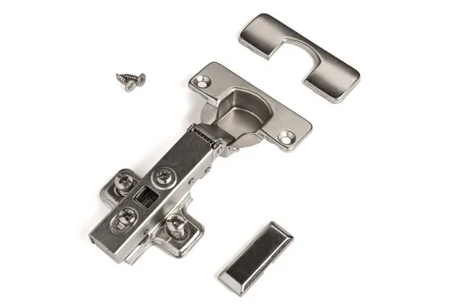 SO-TECH® Türbeschlag Topfband T52 Scharnier (10 St), Gedämpft mit Kreuzplatte, Abdeckungen und Schrauben