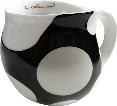 Colani Kaffeetasse Cappuccino Becher 260ml in Silber - Kaffeetassen & -becher, stilvolle Designer-Tasse aus Porzellan, mikrowellen- und spülmaschinenfest, ideal für Heißgetränke und perfekt als Geschenk in Präsentschachtel.