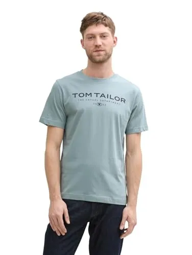 TOM TAILOR Herren 1045773 T-Shirt, 27475 - Grey Mint, 3XL EU