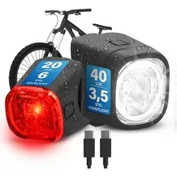 FISCHER Akku Beleuchtungsset SQUARE 40/20 Lux