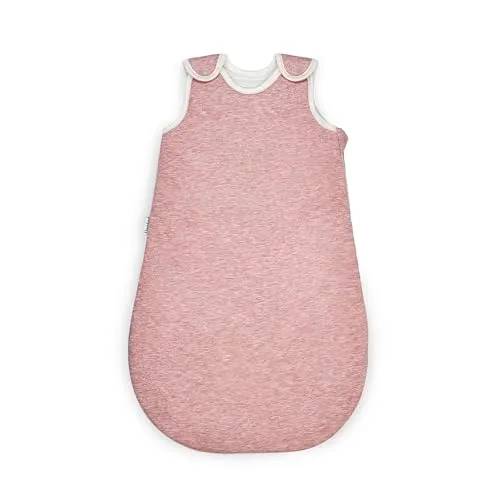 Produktbild Ehrenkind® Ganzjahres-Schlafsack Rund mit Wollfüllung | 100% Bio-Baumwolle | OEKO-TEX | Rose Melange 50/56