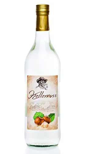 Kellernuss ® 1,0 Liter 1 Flasche Kultbrand DLG Gold (Mengenrabatt > siehe Beschreibung) Haselnuss-Schnaps Haselnussschnaps Nürnberg, Direkt vom Hersteller, Höchste Qualitäts Prinzipien 1000 ml